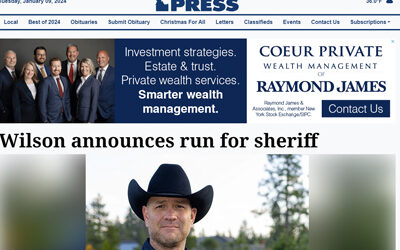 CDA Press: Wilson Announces Run for Sheriff