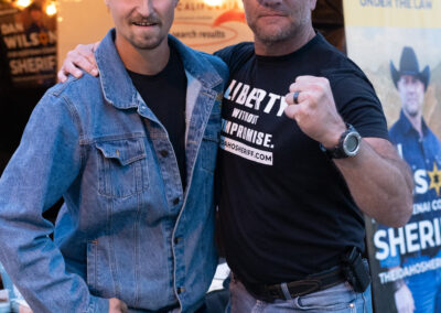 Dan Wilson with Supporter at the North Idaho State Fair 2024