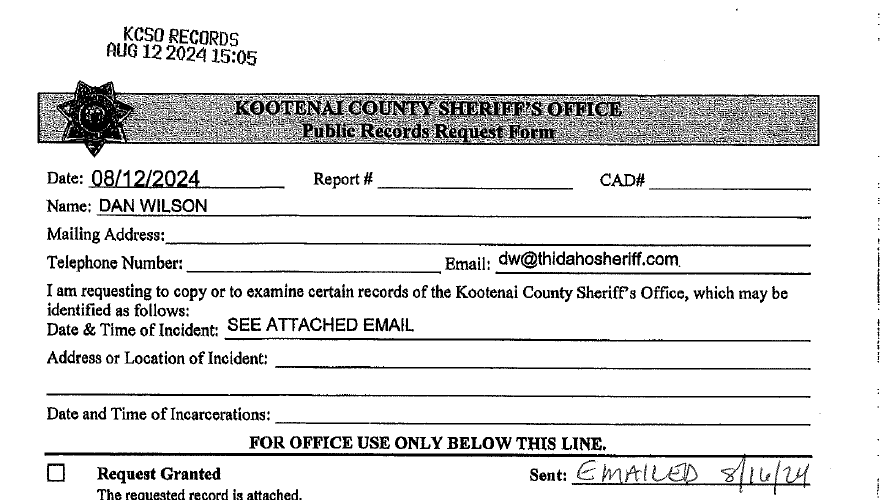 Bob Norris Annual Kootenai County Sheriff Salary 2023-24